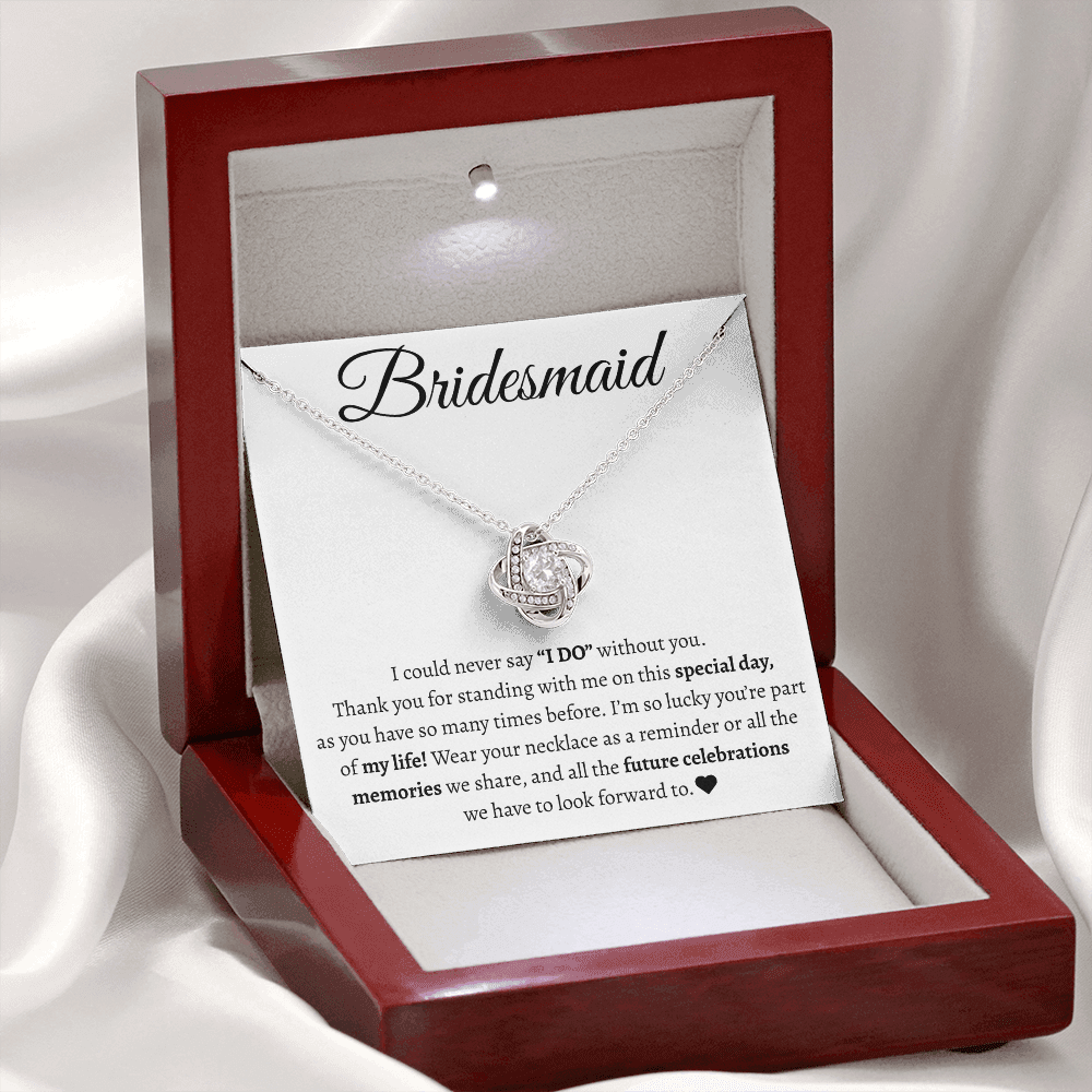 Bridesmaid Love Knot Necklace