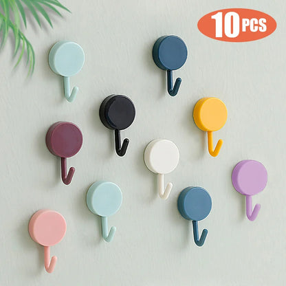 10PCS Self Adhesive Wall Hook Strong