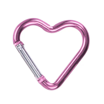 1 Pcs Heart-shaped Aluminum Carabiner Key Chain