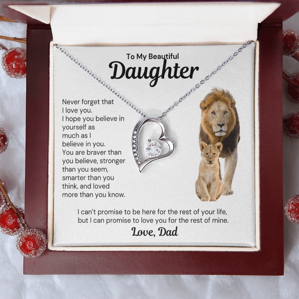 To My Daughter - Forever Love Necklace