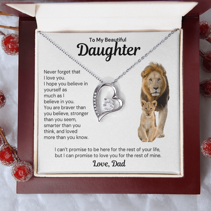 To My Daughter - Forever Love Necklace