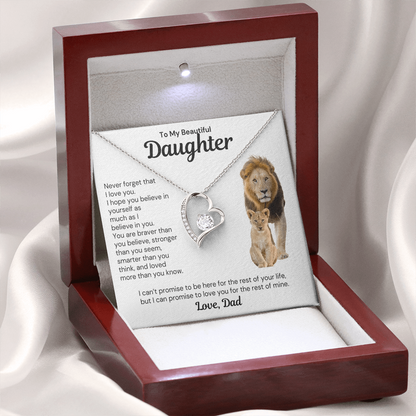 To My Daughter - Forever Love Necklace