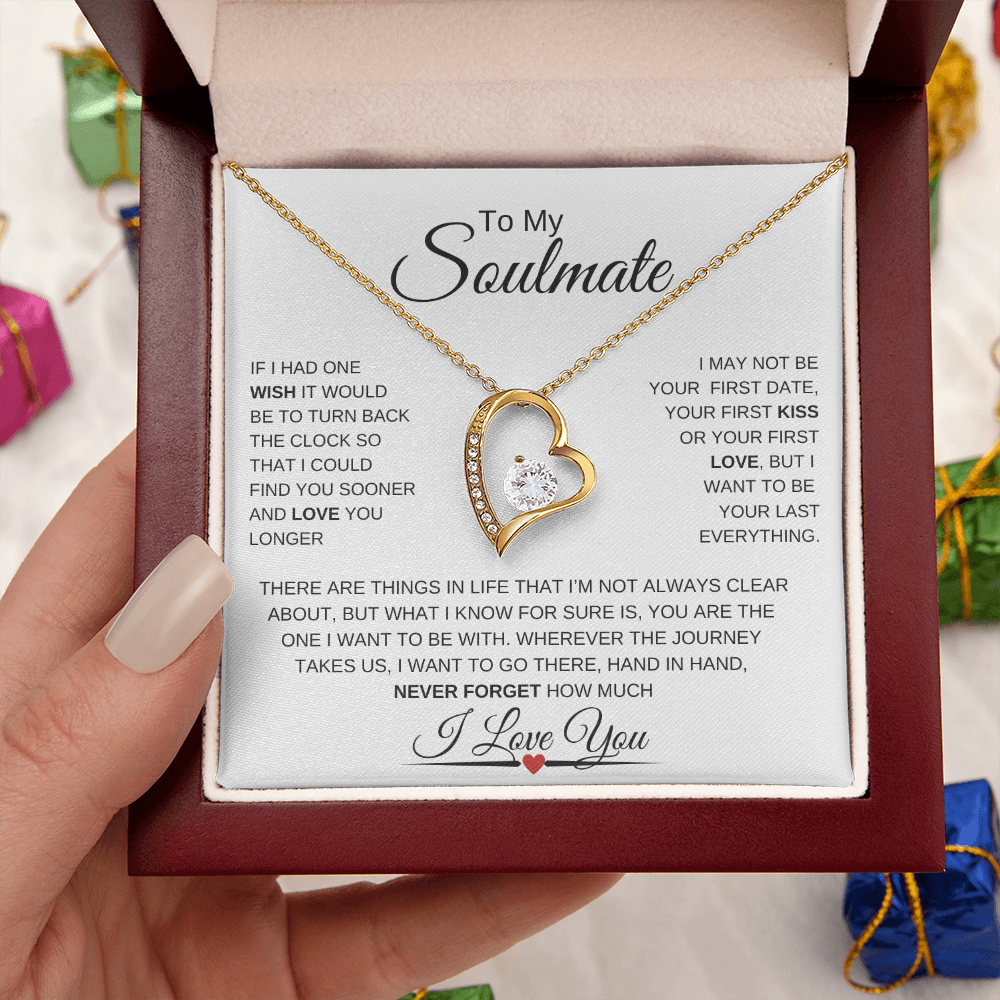 To My Soulmate  Forever Love Necklace