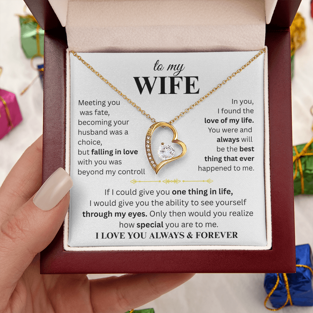 To My Wife - Forever Love Necklace