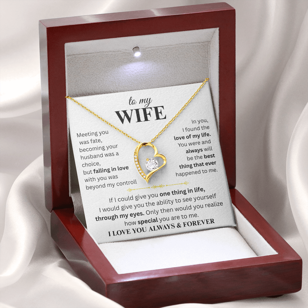 To My Wife - Forever Love Necklace