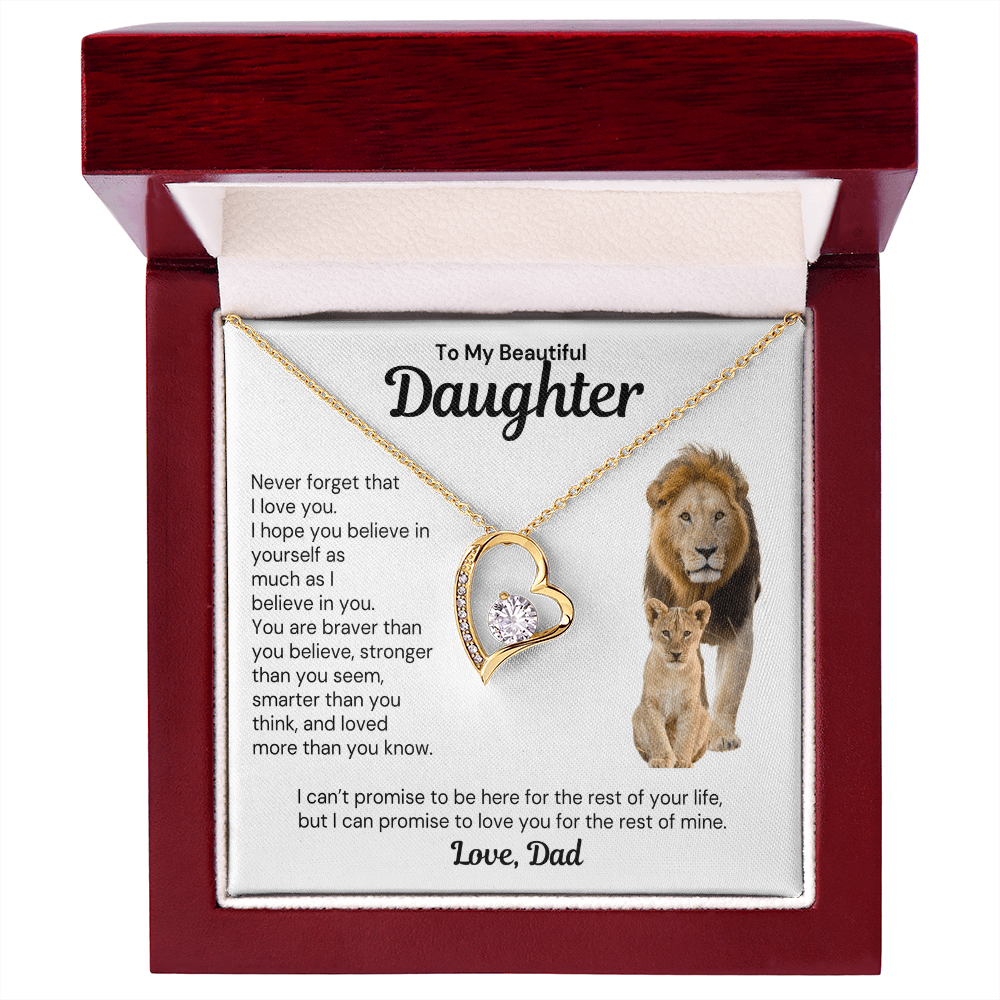 To My Daughter - Forever Love Necklace