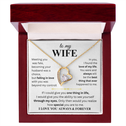 To My Wife - Forever Love Necklace