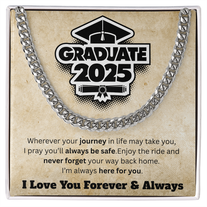 Graduate of 2025 - Love You Forever - Cuban Link Necklace