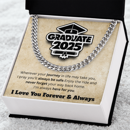 Graduate of 2025 - Love You Forever - Cuban Link Necklace