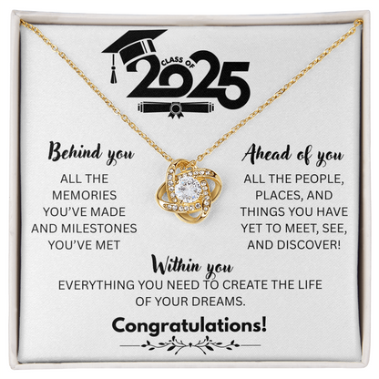 Class of 25 -W- Love Knot Necklace