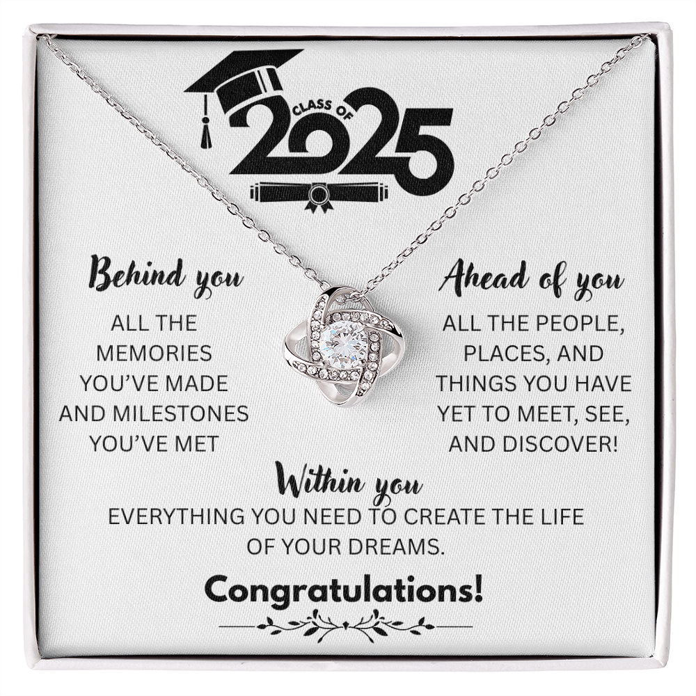 Class of 25 -W- Love Knot Necklace