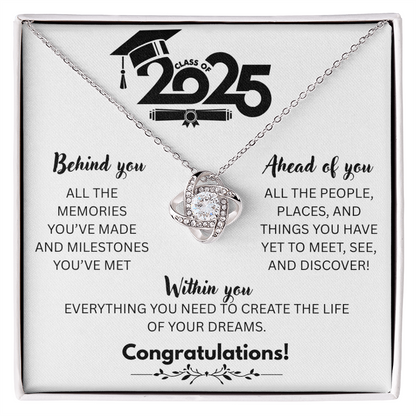 Class of 25 -W- Love Knot Necklace