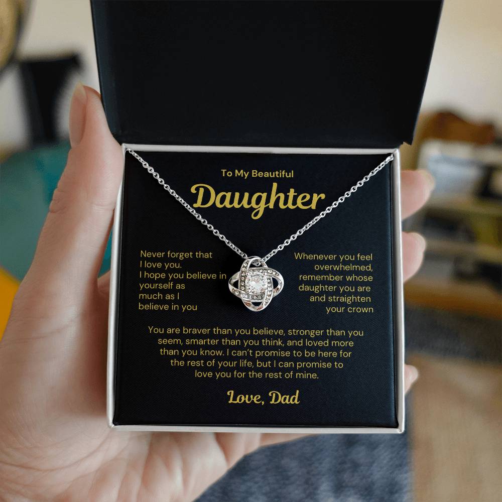 To My Daughter Necklace