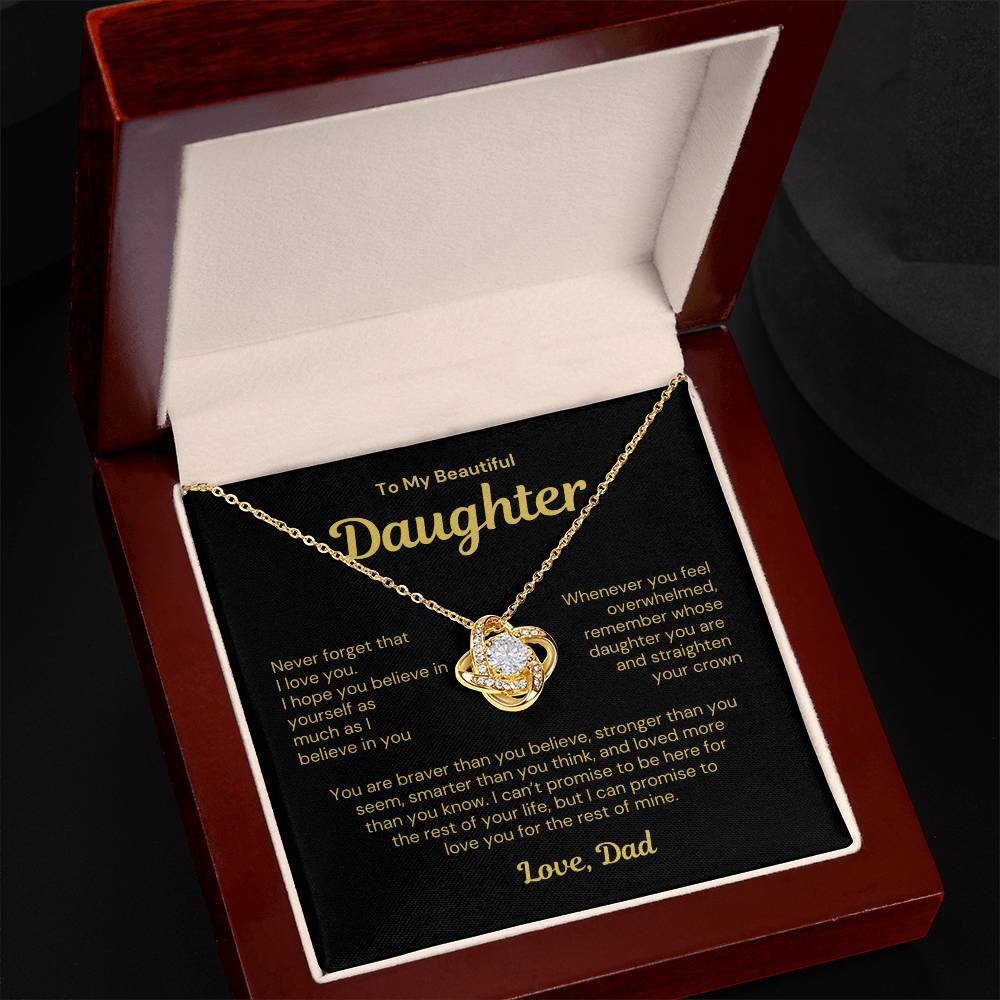 To My Daughter Necklace