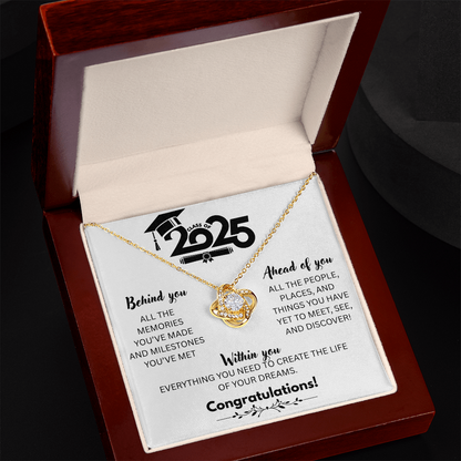 Class of 25 -W- Love Knot Necklace