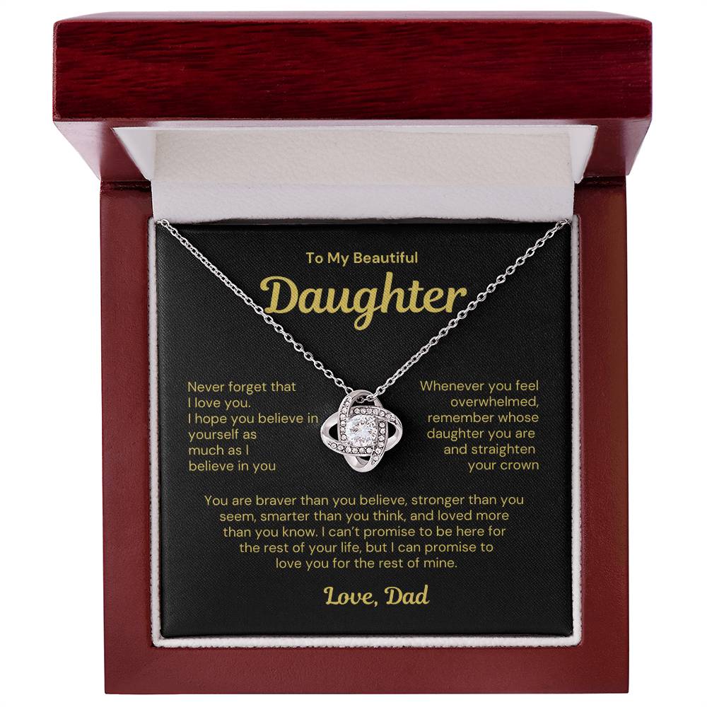 To My Daughter Necklace