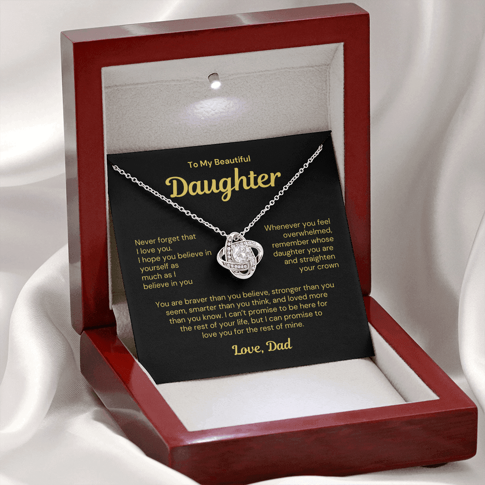 To My Daughter Necklace