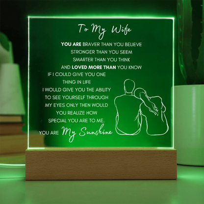 To My Wife (YC)- Acrylic