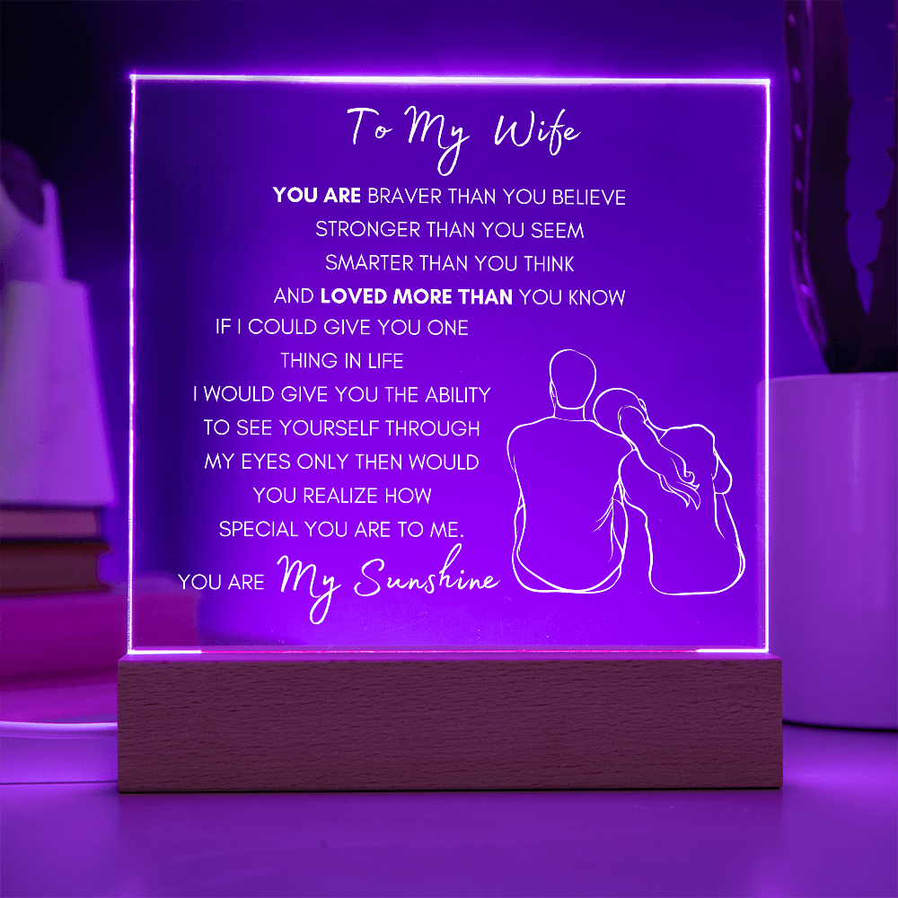 To My Wife (YC)- Acrylic