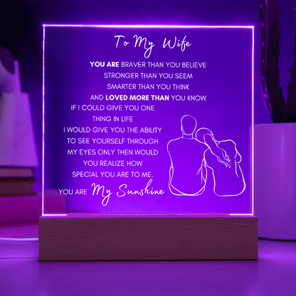 To My Wife (YC)- Acrylic