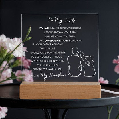 To My Wife (YC)- Acrylic