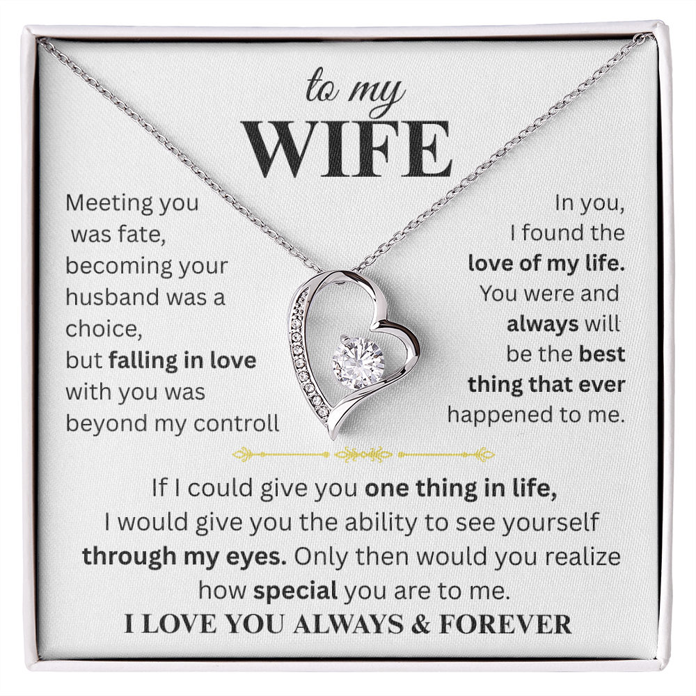 To My Wife - Forever Love Necklace