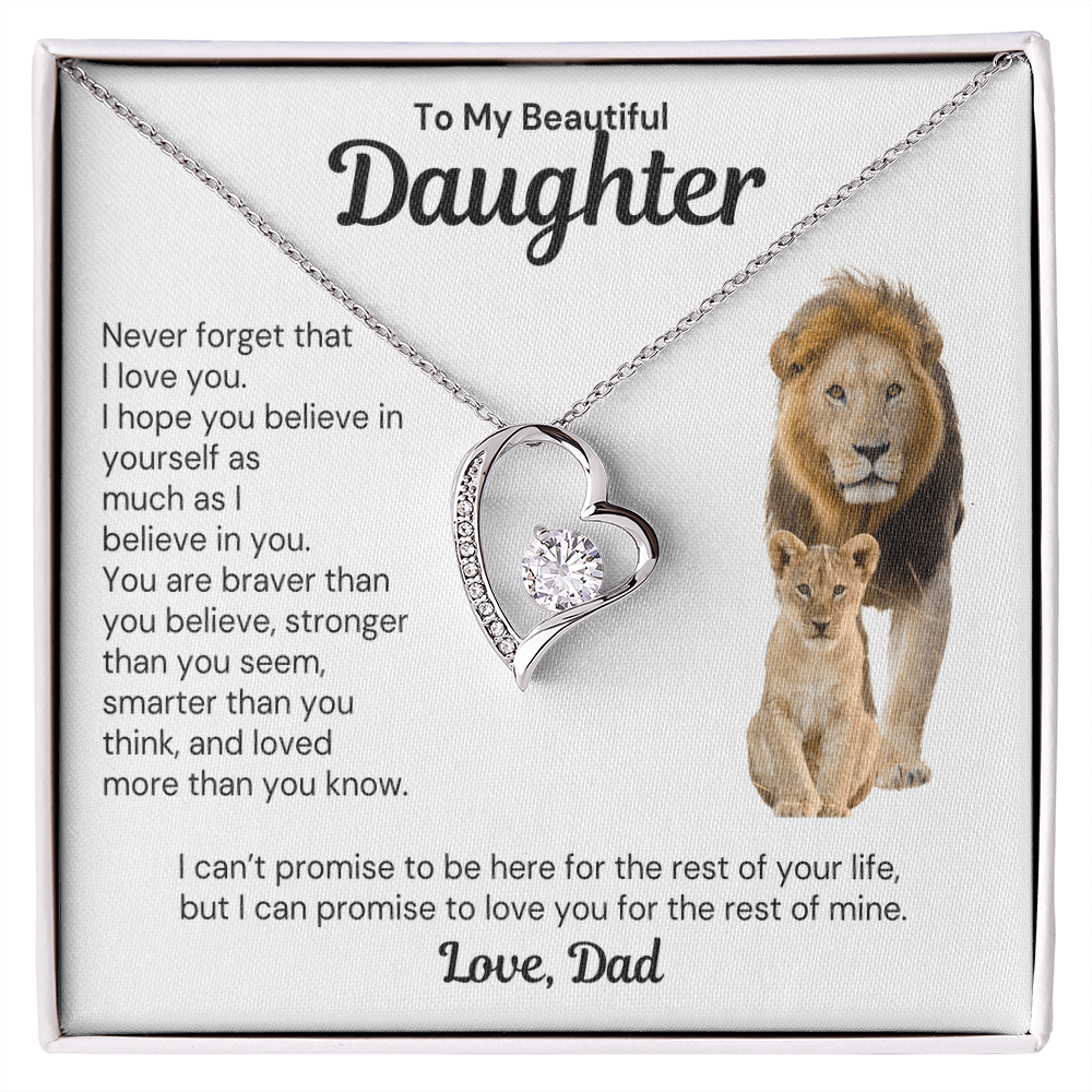 To My Daughter - Forever Love Necklace