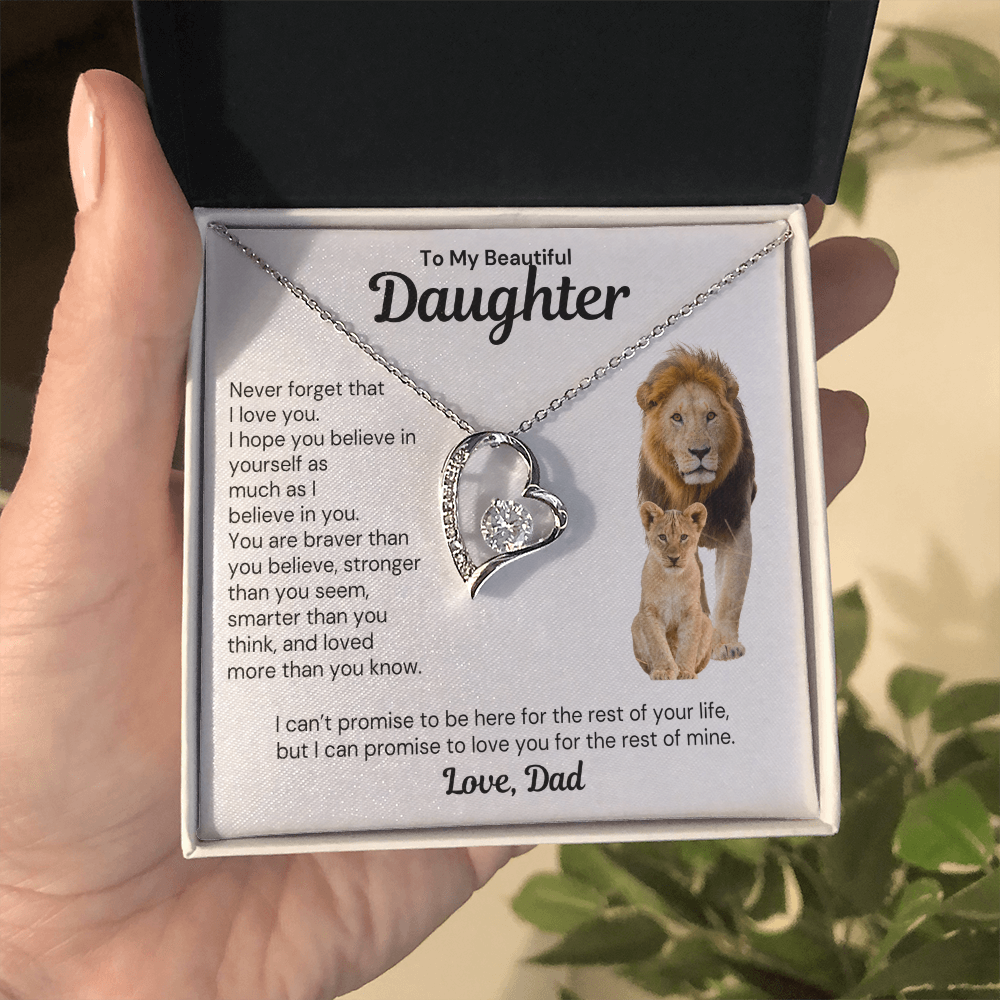 To My Daughter - Forever Love Necklace