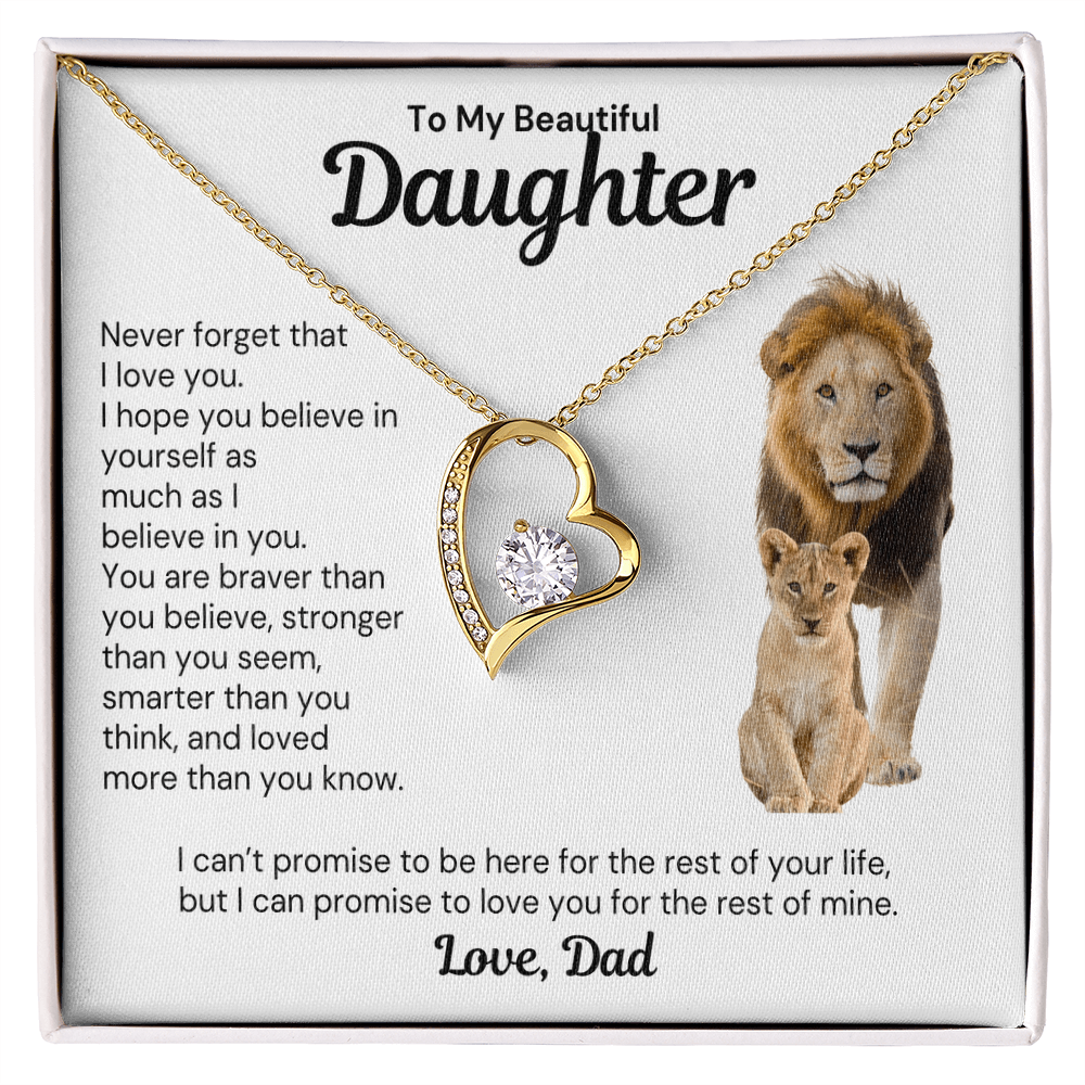 To My Daughter - Forever Love Necklace