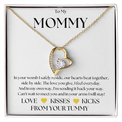 To My Mommy - From Your Tummy Necklace