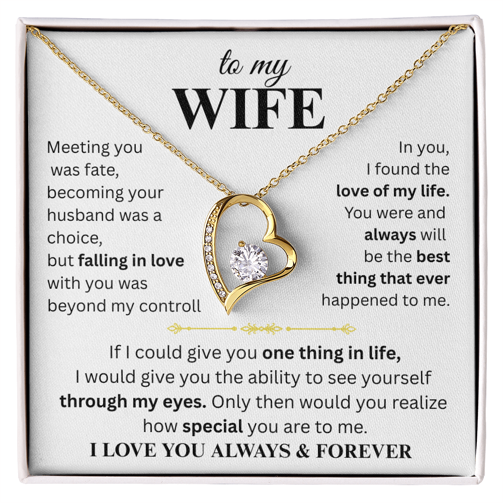 To My Wife - Forever Love Necklace