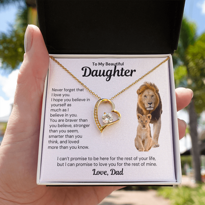 To My Daughter - Forever Love Necklace